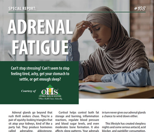A Cropped image of the PDF "Special Health Report #108" Adrenal Fatigue