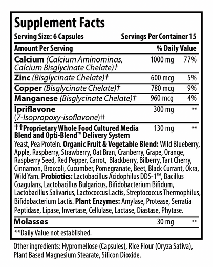 Optimal BonePlus Calcium Supplement Facts