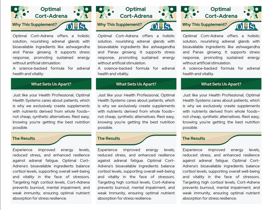 Cort Adrena Double Page Fact Cards PNG Optimal Cort-Adrena Double Page Fact Cards