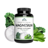 The image of a bottle of Essentials Magnesium. is walnuts, chickpeas, and spinach.