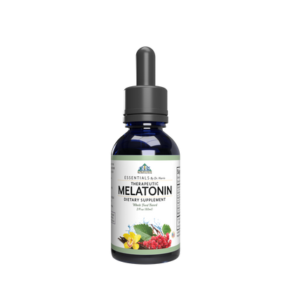 Image of a dropper bottle of Essentials Therapeutic Melatonin.