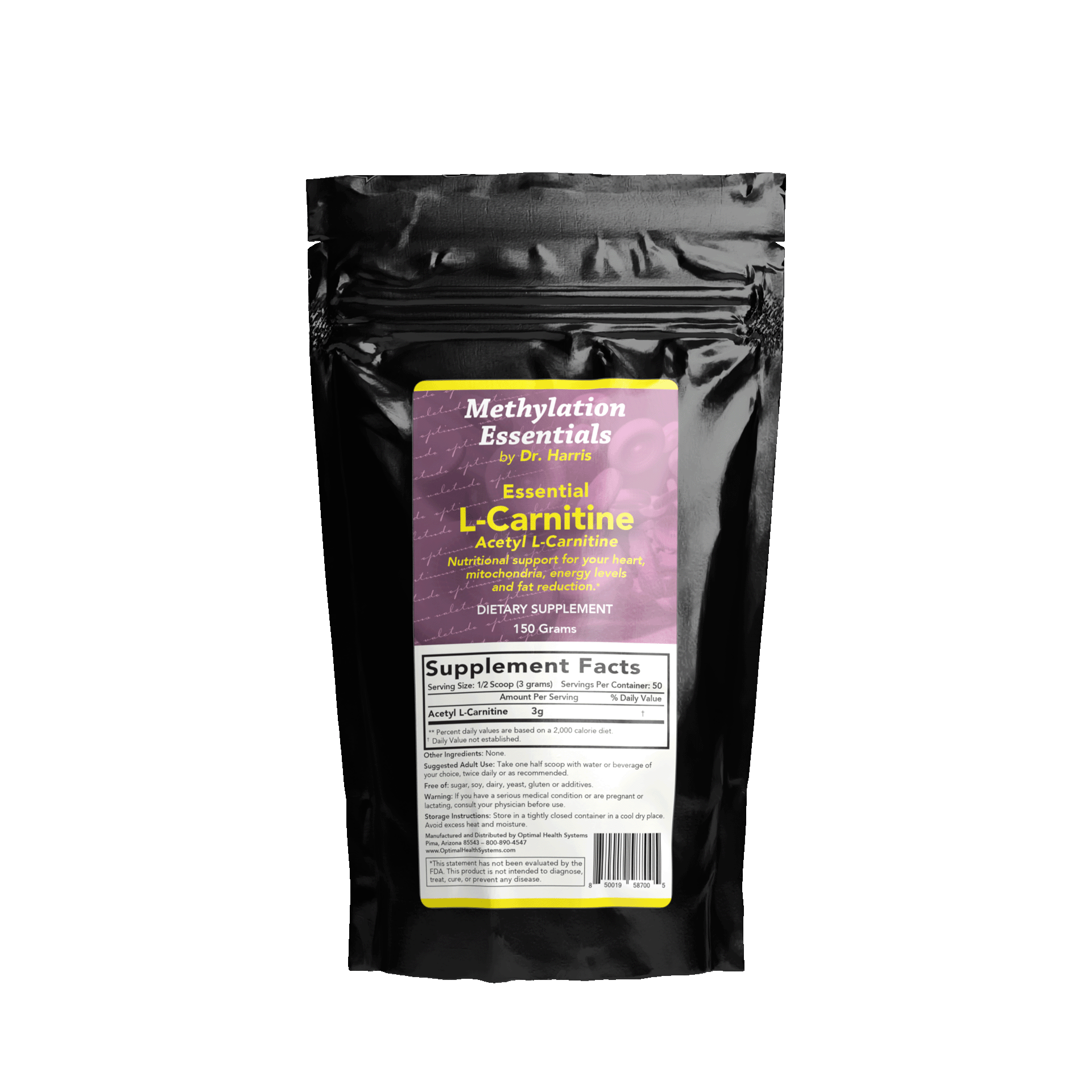 Image of a Bag of Essentials L-Carnitine Powder.