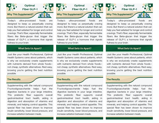 Fiber GLP-1 Double Page Fact Cards PNG Optimal Fiber GLP-1 Double Page Fact Cards