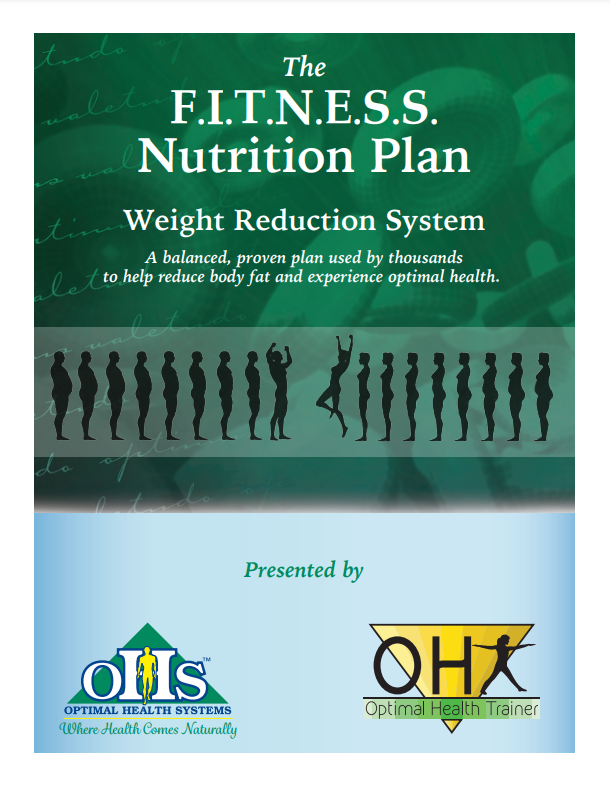 Cover of the F.I.T.N.E.S.S. Nutrition Plan booklet.