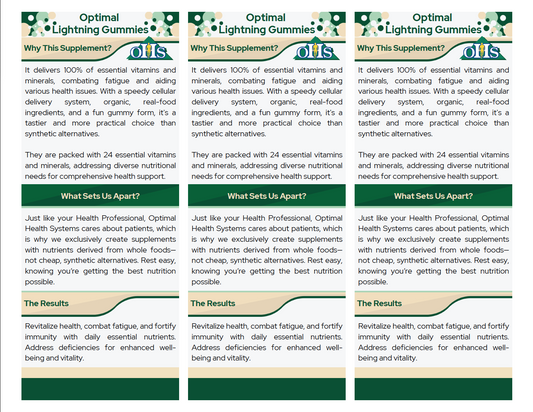 Lightning Gummies Double Page Fact Cards PNG Optimal Lightning Gummies Double Page Fact Cards