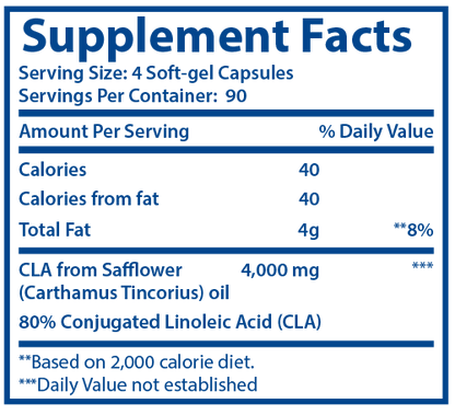 Optimal LipoLean CLA Supplement Facts