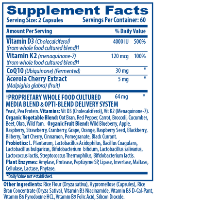 Optimal Longevi-D K2 Supplement Facts