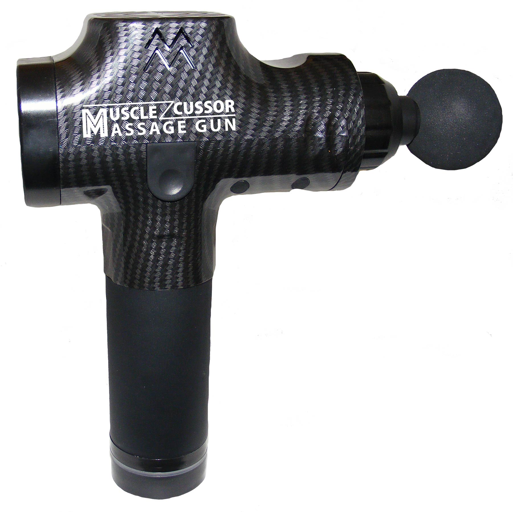 An image of a Muscle cussor massage gun.
