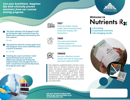  Nutrients Rx Informational Pamphlet