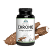 Image of a bottle of Optimal Chronic with some yucca roots behind it.