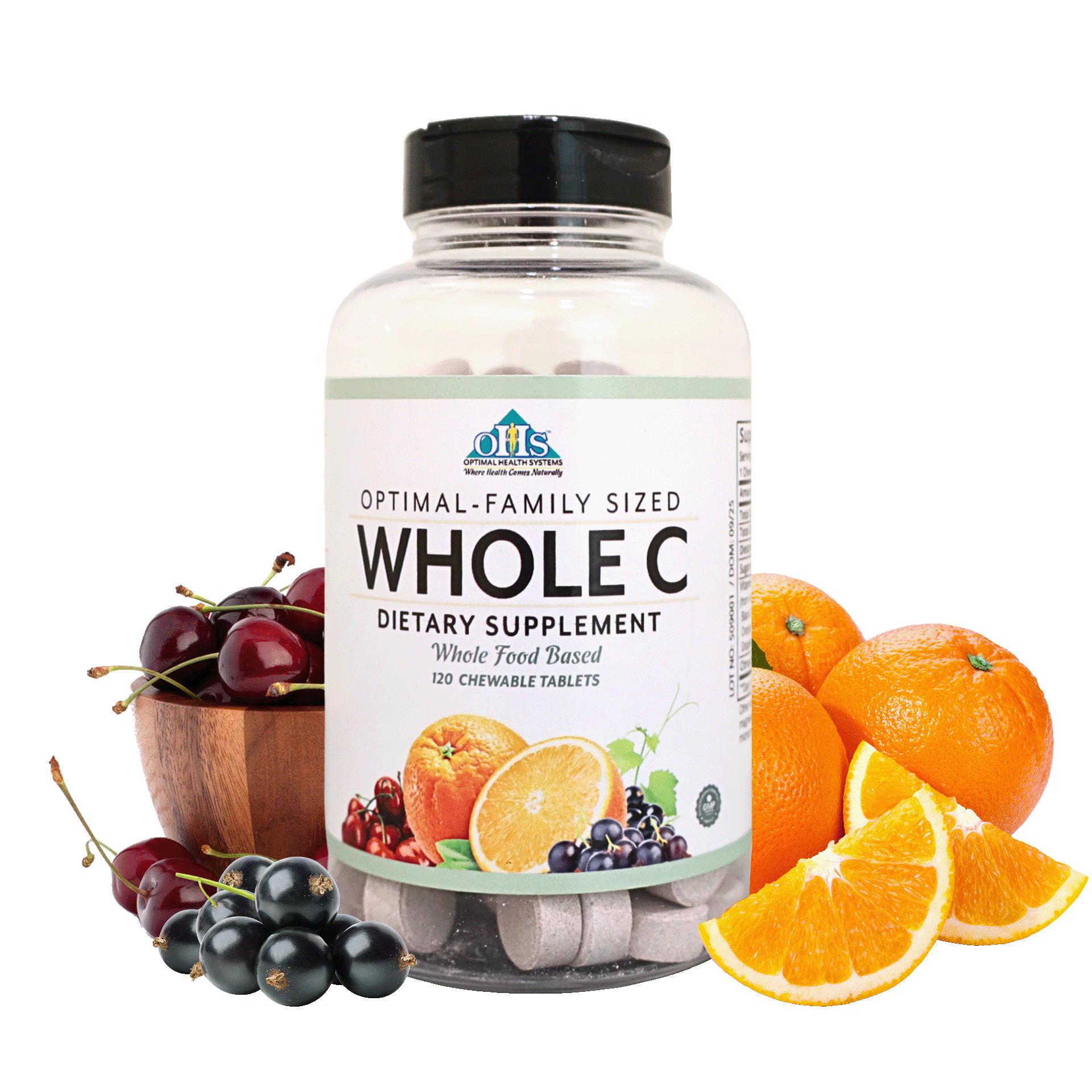 image of family sized whole C with fruit around it