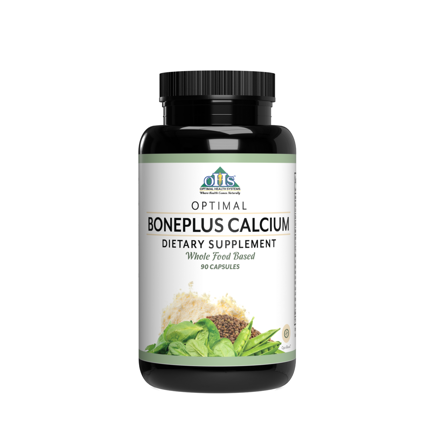 Image of a bottle of Optimal BlonePlus Calcium.