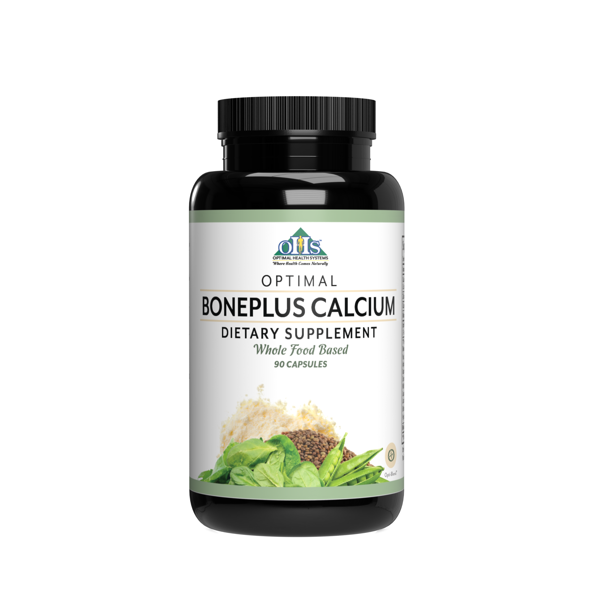 Image of a bottle of Optimal BlonePlus Calcium.