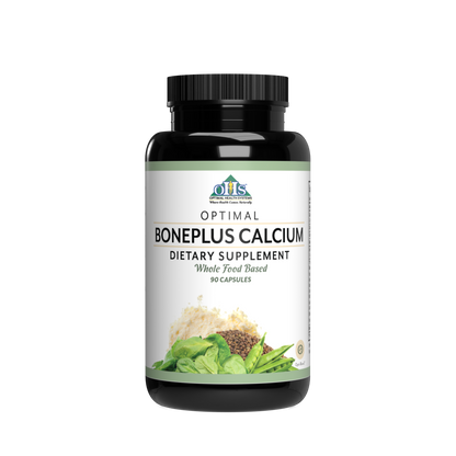 Image of a bottle of Optimal BlonePlus Calcium.