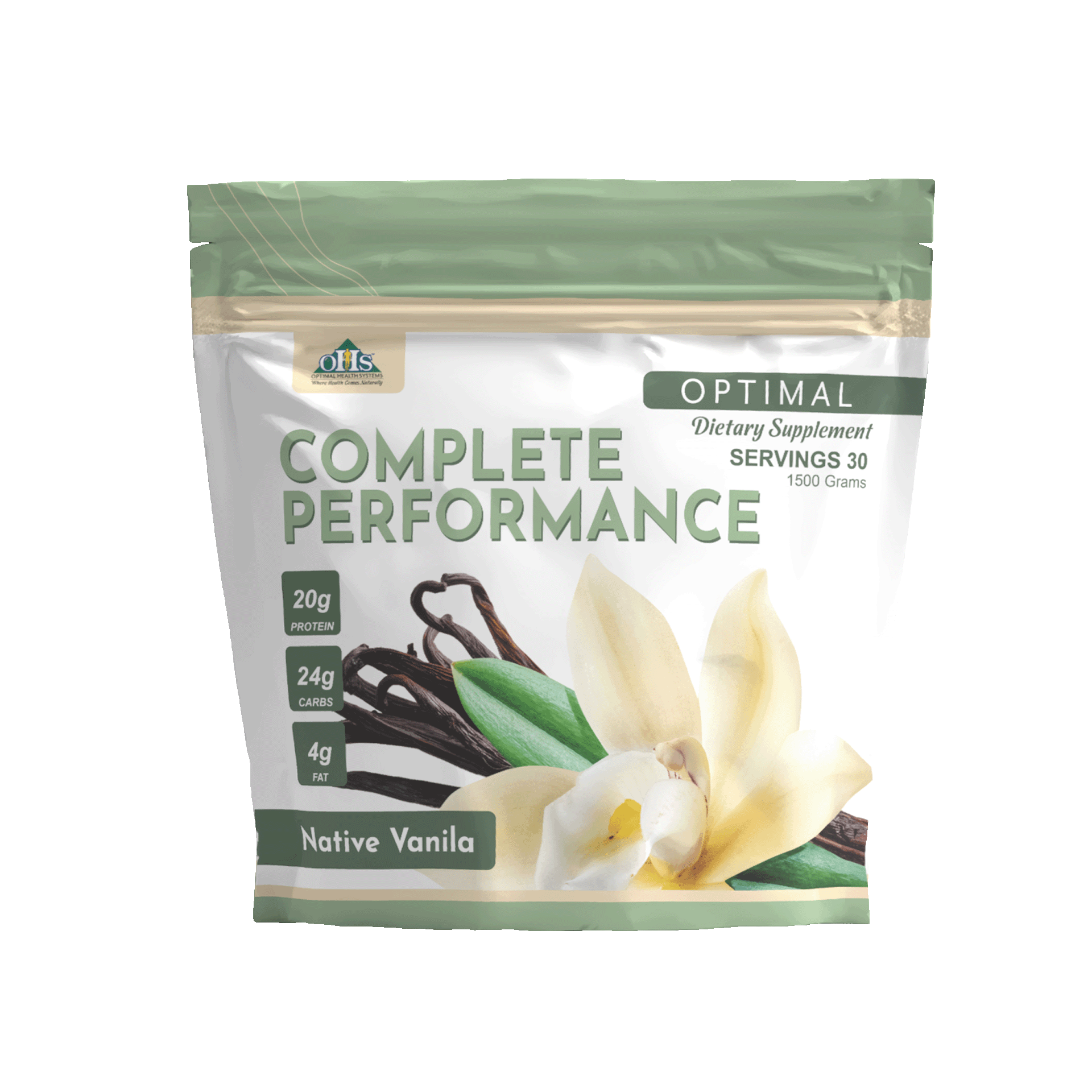 Image of a bottle of Optimal Complete Performance Native Vanilla.