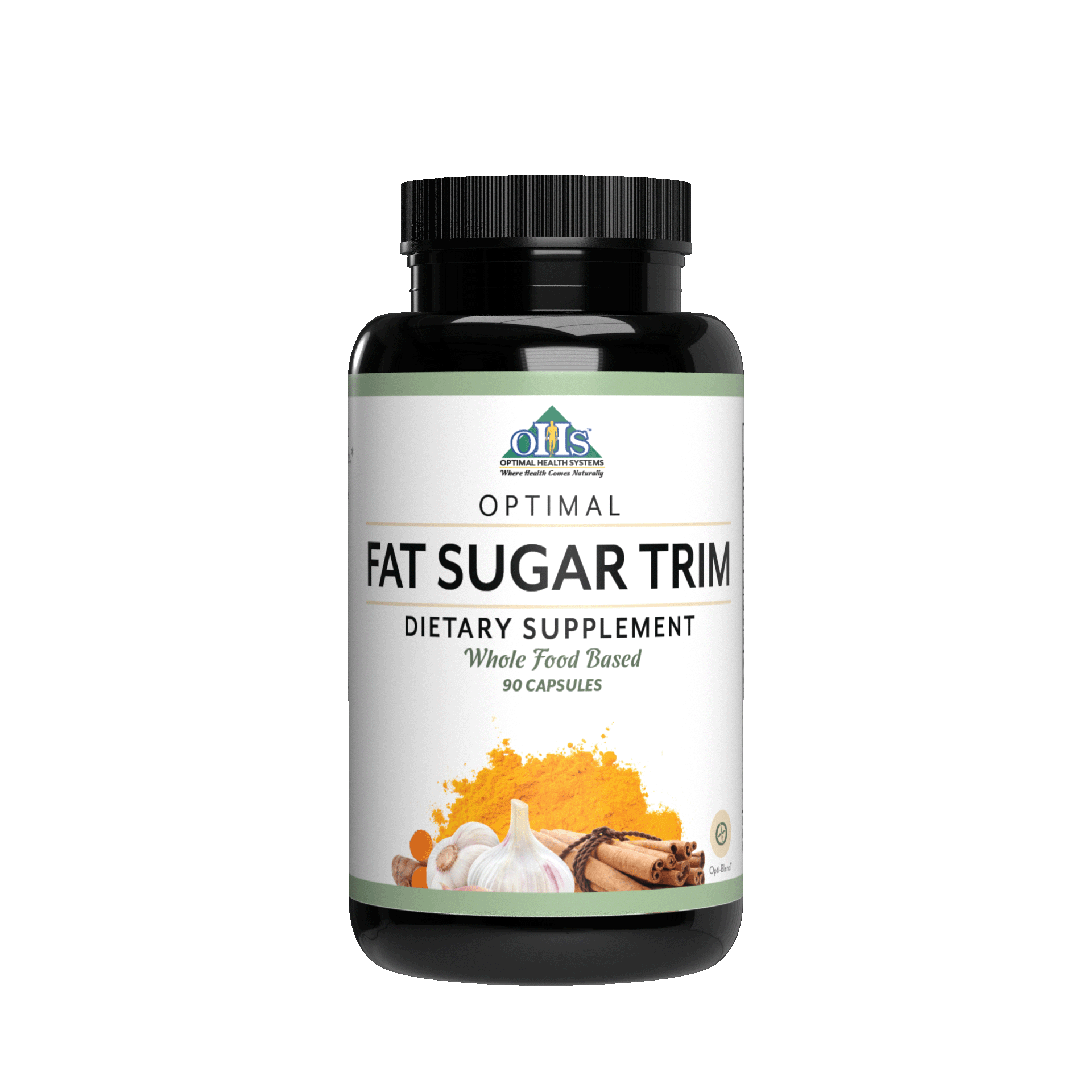 Image of a bottle of Optimal Fat Sugar Trim.