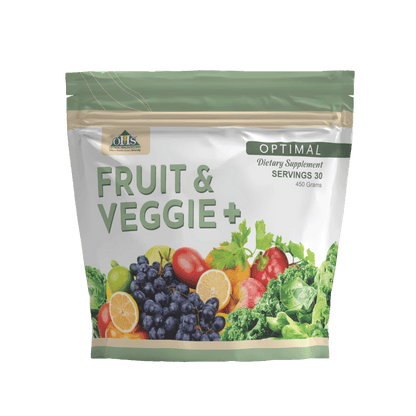 Image of a bottle of Optimal Fruit & Veggie Plus.