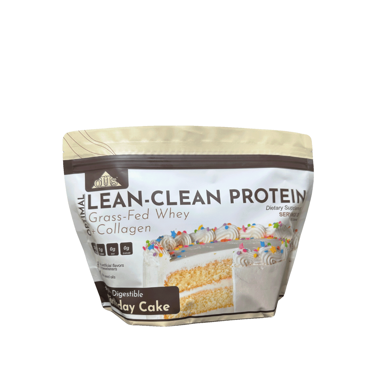 lean clean birthday cake power bag