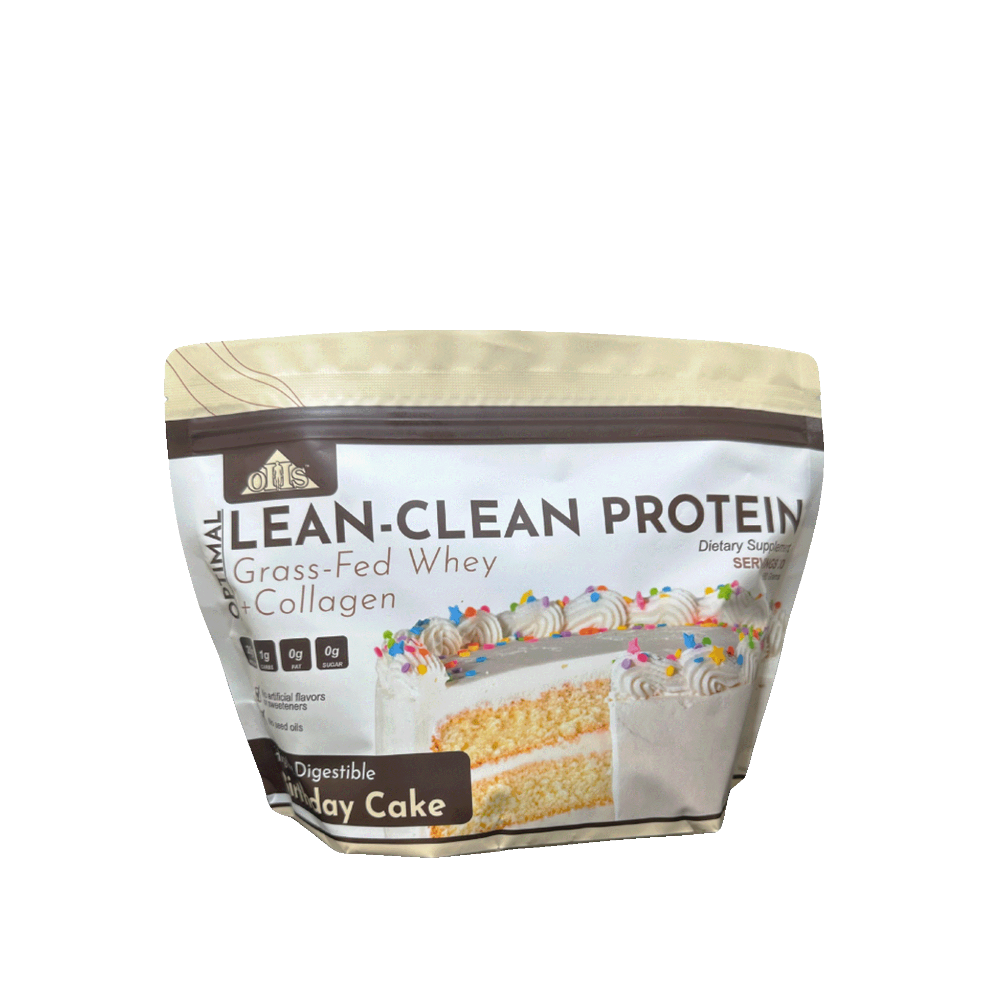 lean clean birthday cake power bag