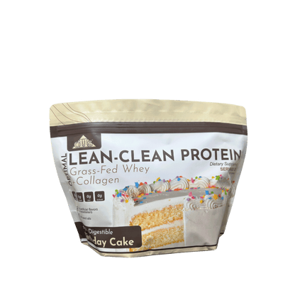 lean clean birthday cake power bag
