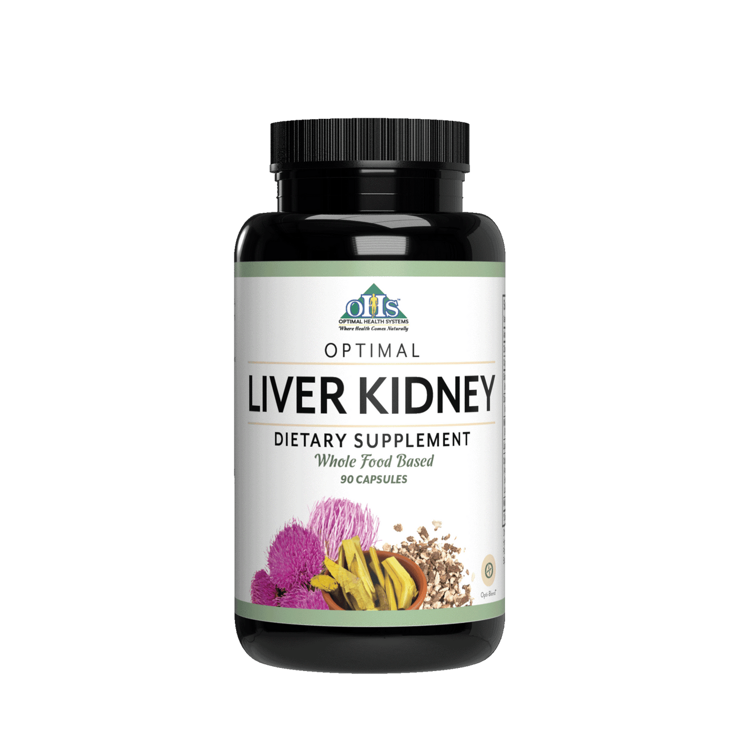 Image of a bottle of Optimal Liver Kidney.