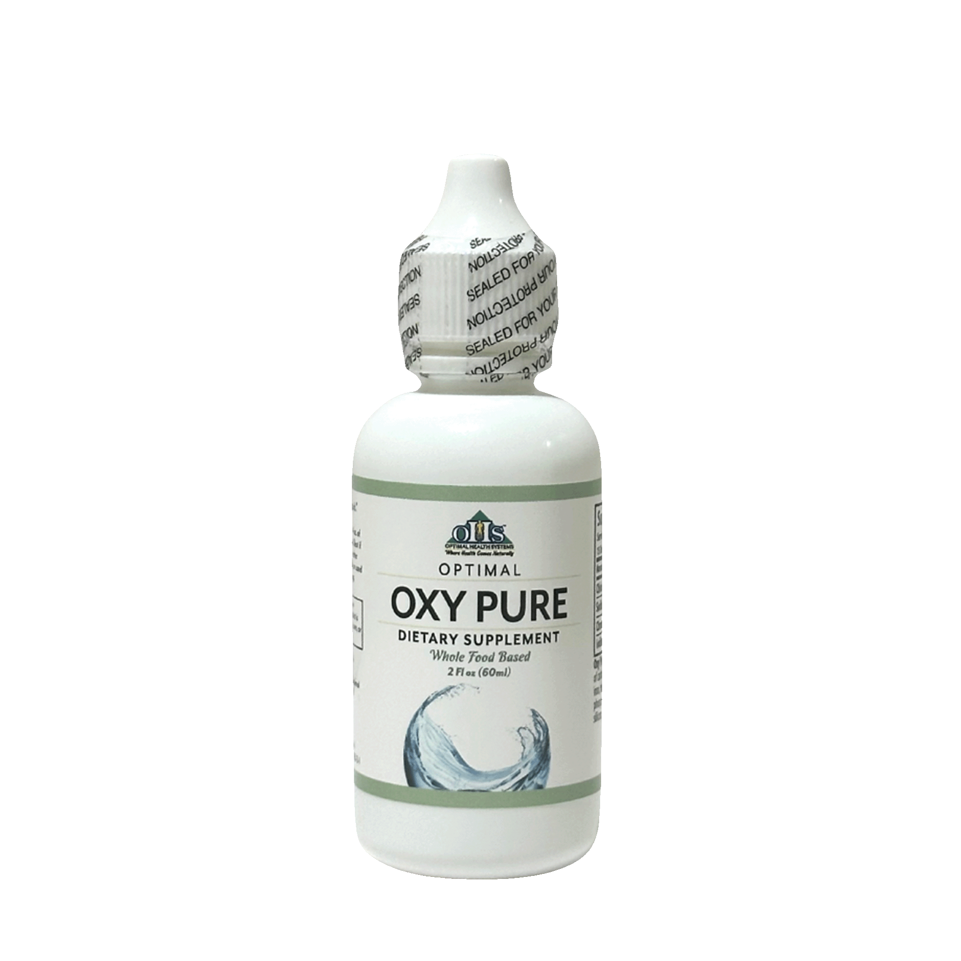 Image of a dropper bottle of Optimal Oxy Pure.