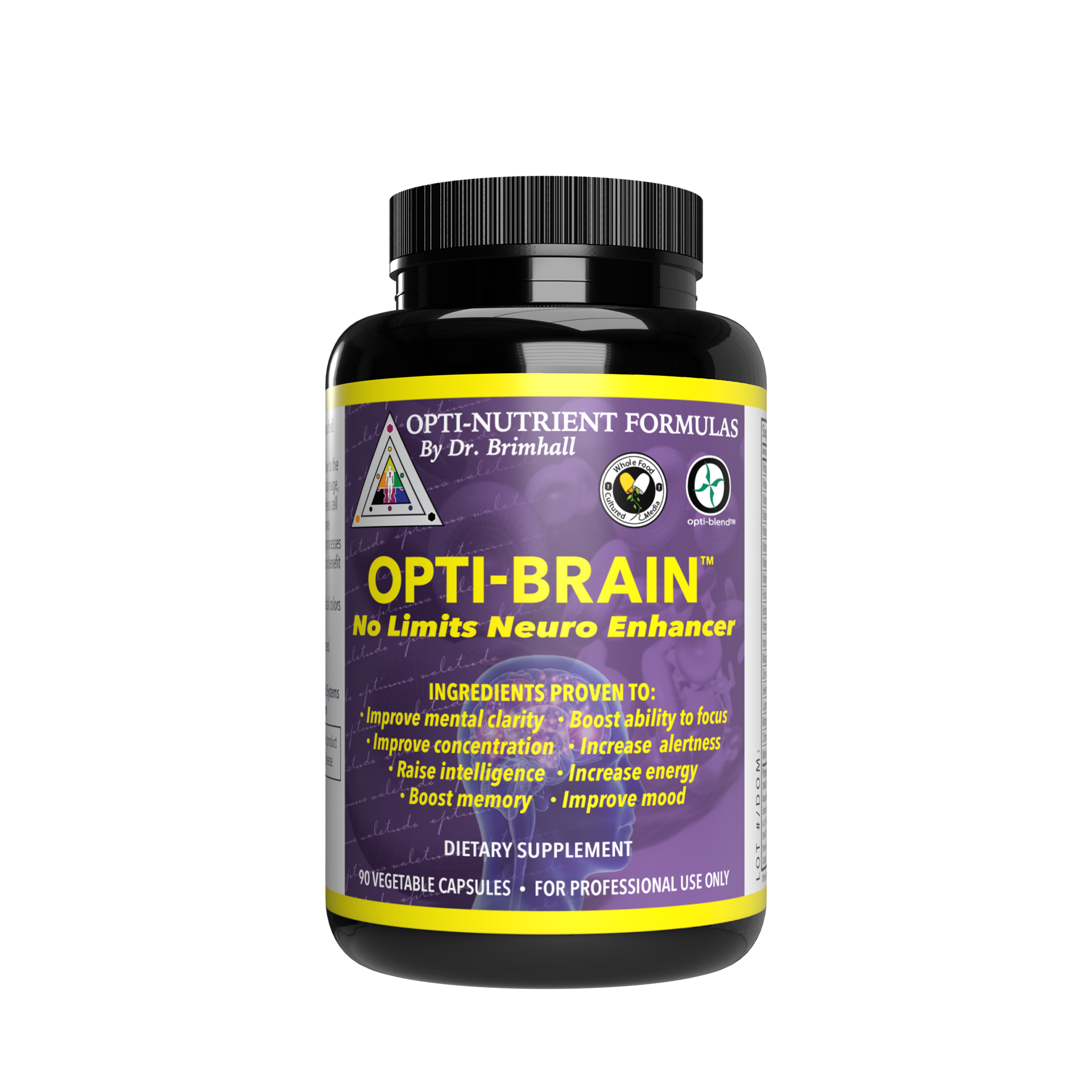Image of a bottle of Opti-Nutrients Opti-Brain.