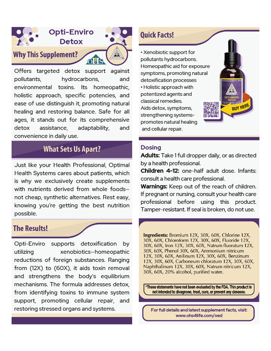 Opti-Enviro Detox Single Page Fact Card PNG Opti-Enviro Detox Single Page Fact Card