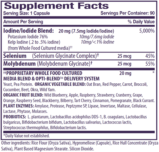 Opti-Iodine Supplement Facts