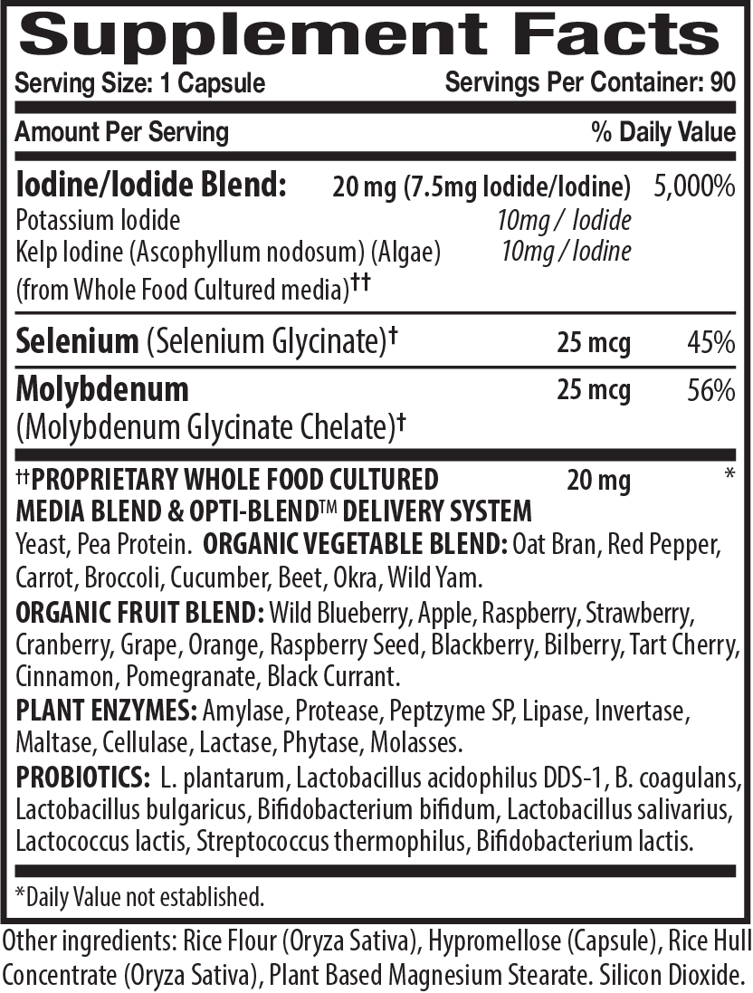 Opti-Iodine Supplement Facts