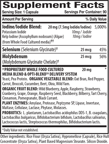 Opti-Iodine Supplement Facts