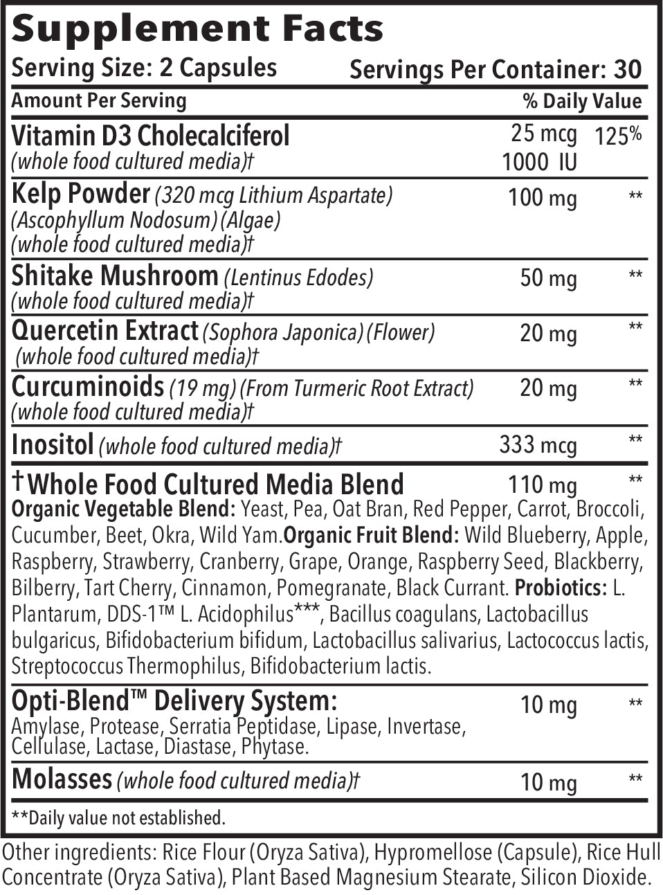 Opti-MagnaSTEM Supplement Facts