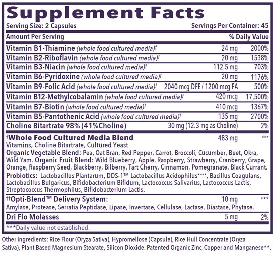 Opti-Methyl-B Supplement Facts
