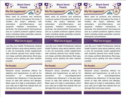 Opti Black Seed Pearls Double Page Fact Cards PNG Opti Black Seed Pearls Double Page Fact Cards