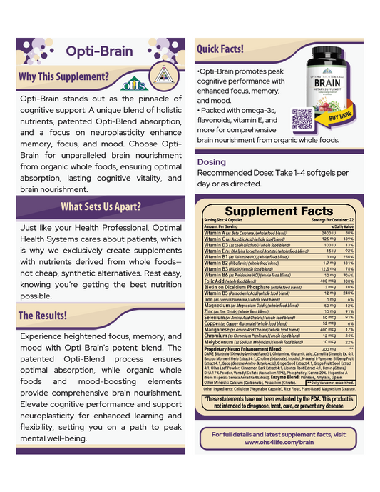 Opti Brain Single Fact Card PNG Opti Brain Single Fact Card