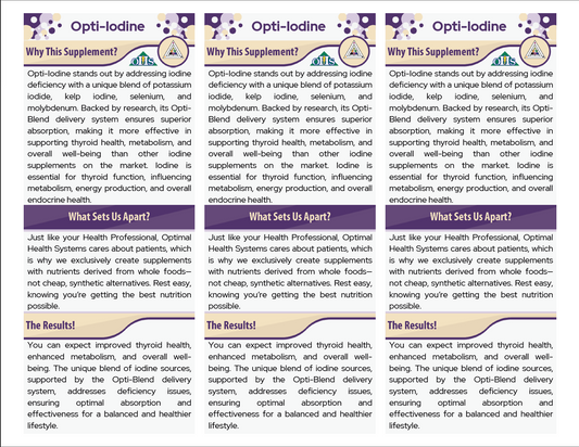 Opti Iodine Double Page Fact Cards PNG Opti Iodine Double Page Fact Cards