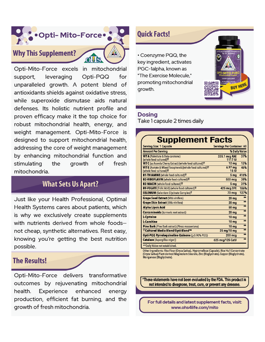 Opti Mito Force Single Page Fact Card PNG Opti Mito Force Single Page Fact Card