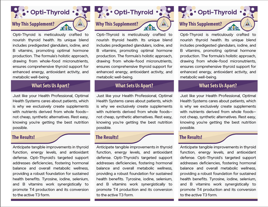 Opti Thyroid Double Page Fact Cards PNG Opti Thyroid Double Page Fact Cards