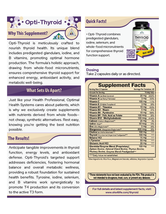 Opti Thyroid Single Page Fact Card PNG Opti Thyroid Single Page Fact Card