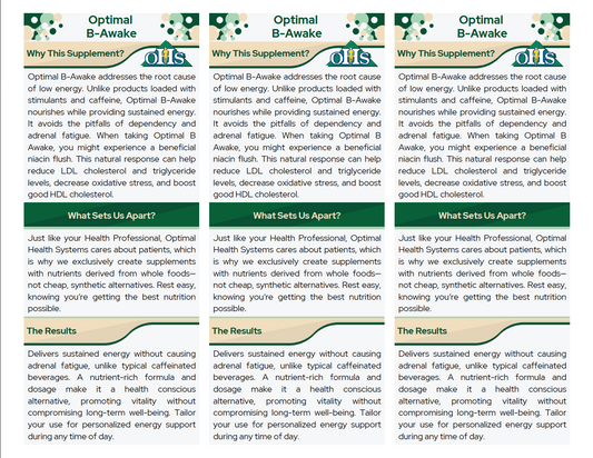 Optimal B-Awake Fact Cards PNG Optimal B-Awake Double-Page Fact Card