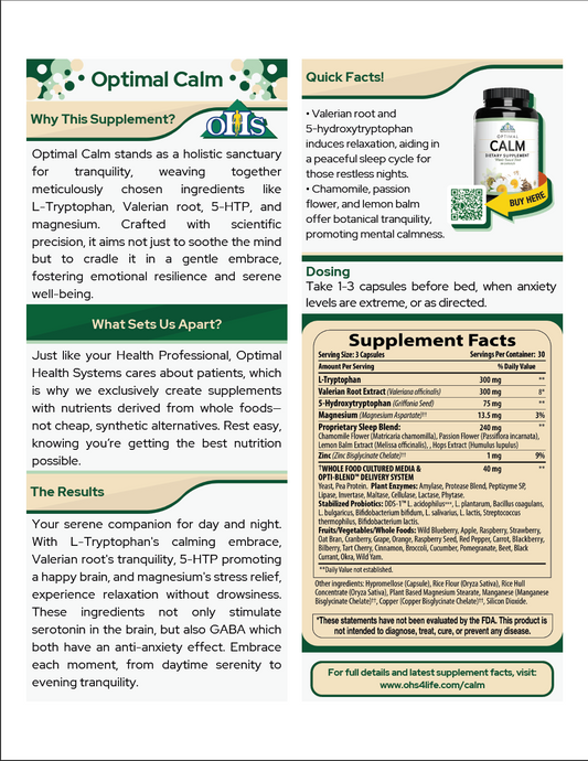 Optimal Calm Single Page Fact Card PNG Optimal Calm Single Page Fact Card