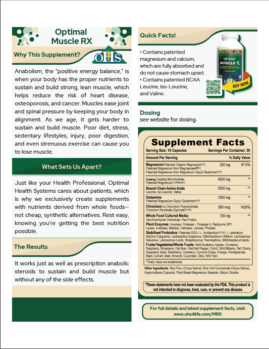 Optimal Muscle Rx Single Fact Card PNG Optimal Muscle Rx Single Fact Card