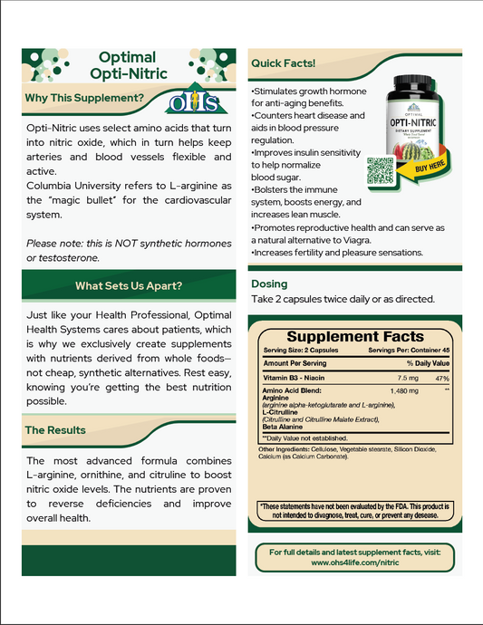 Optimal Opti-Nitric Single Page Fact Card PNG Optimal Opti-Nitric Single Page Fact Card