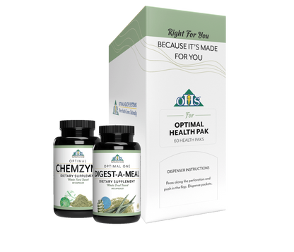 Image of Optimal Chemzyme, Digest-a-meal and a Optimal Health Pak