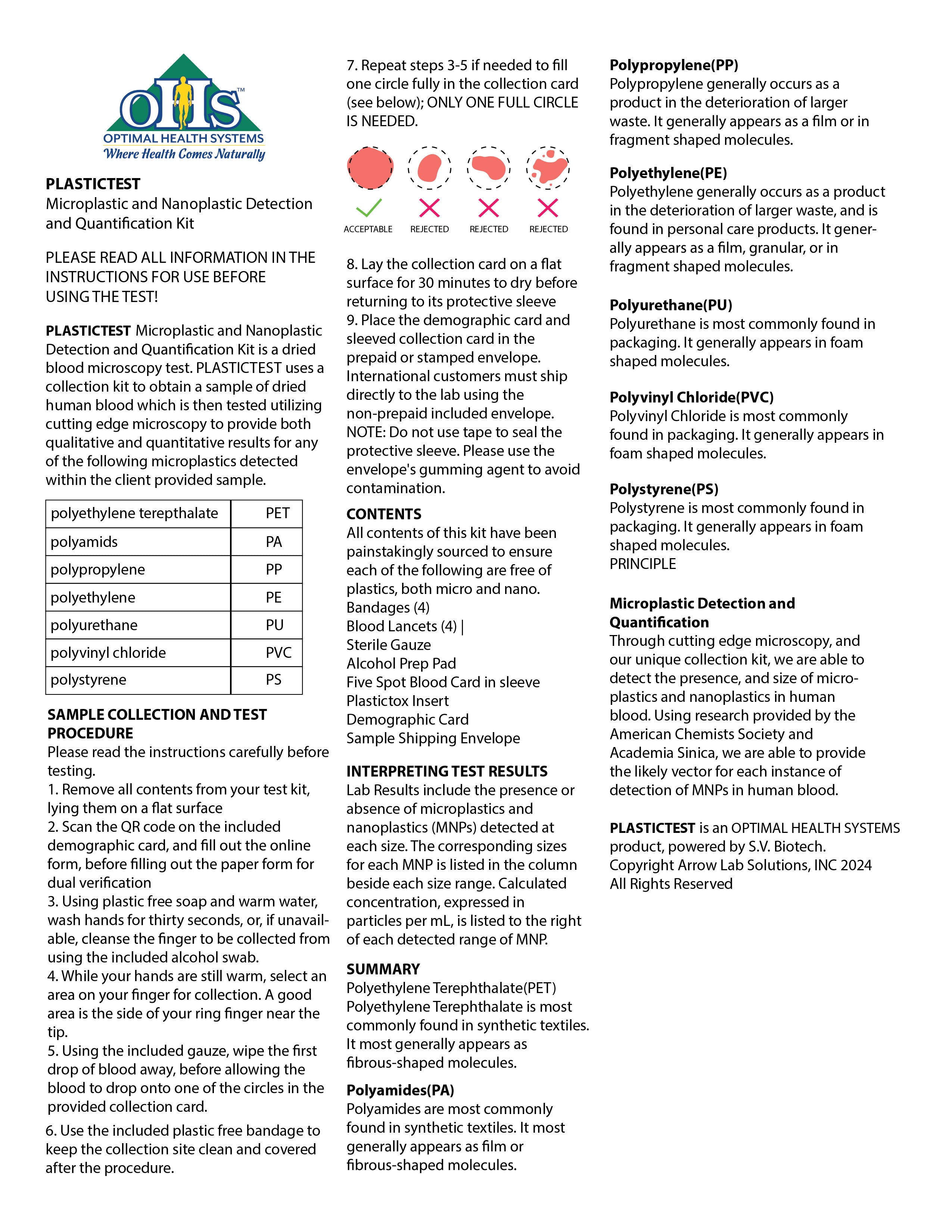 PlasticTest - The World's First Microplastics Blood Test Kit – Optimal ...