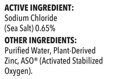 Optimal Zinc-Oxy Spray Supplement Facts