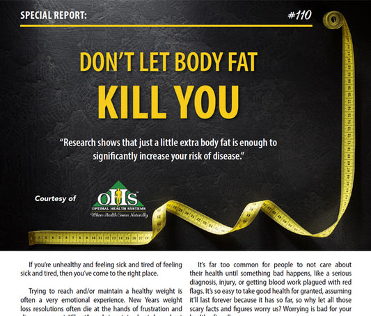 A Cropped image of the PDF "Special Health Report #110" Don't Let Body Fat Kill You