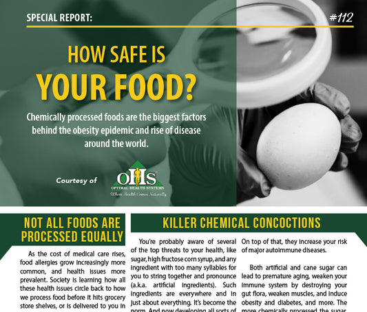 A Cropped image of the PDF "Special Health Report #112" How Safe is Your Food?